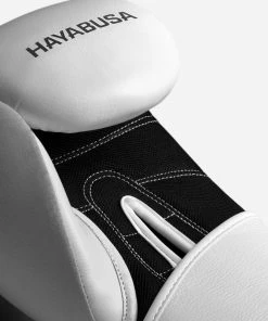STRIKING HAYABUSA S4 LEATHER BOXING GLOVES - WHITE