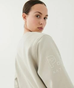 P.E NATION GAMECARD SWEAT IN CHARCOAL WOMEN