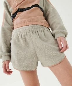 P.E NATION WOMEN STATIC SHORT IN SILVER