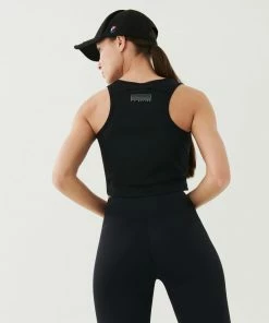 P.E NATION WOMEN GOAL SIDE TANK IN BLACK