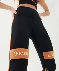 P.E NATION INFIELD LEGGING IN BLACK