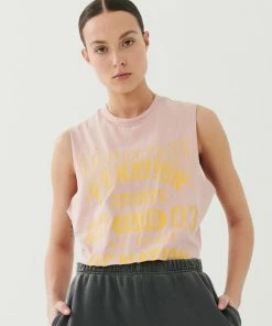 P.E NATION WOMEN GAME CARD TANK IN ROSE