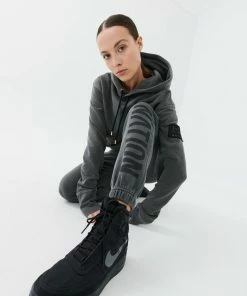 P.E NATION MID GAME HOODIE IN CHARCOAL