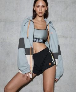 P.E NATION IN GOAL SHORT IN BLACK