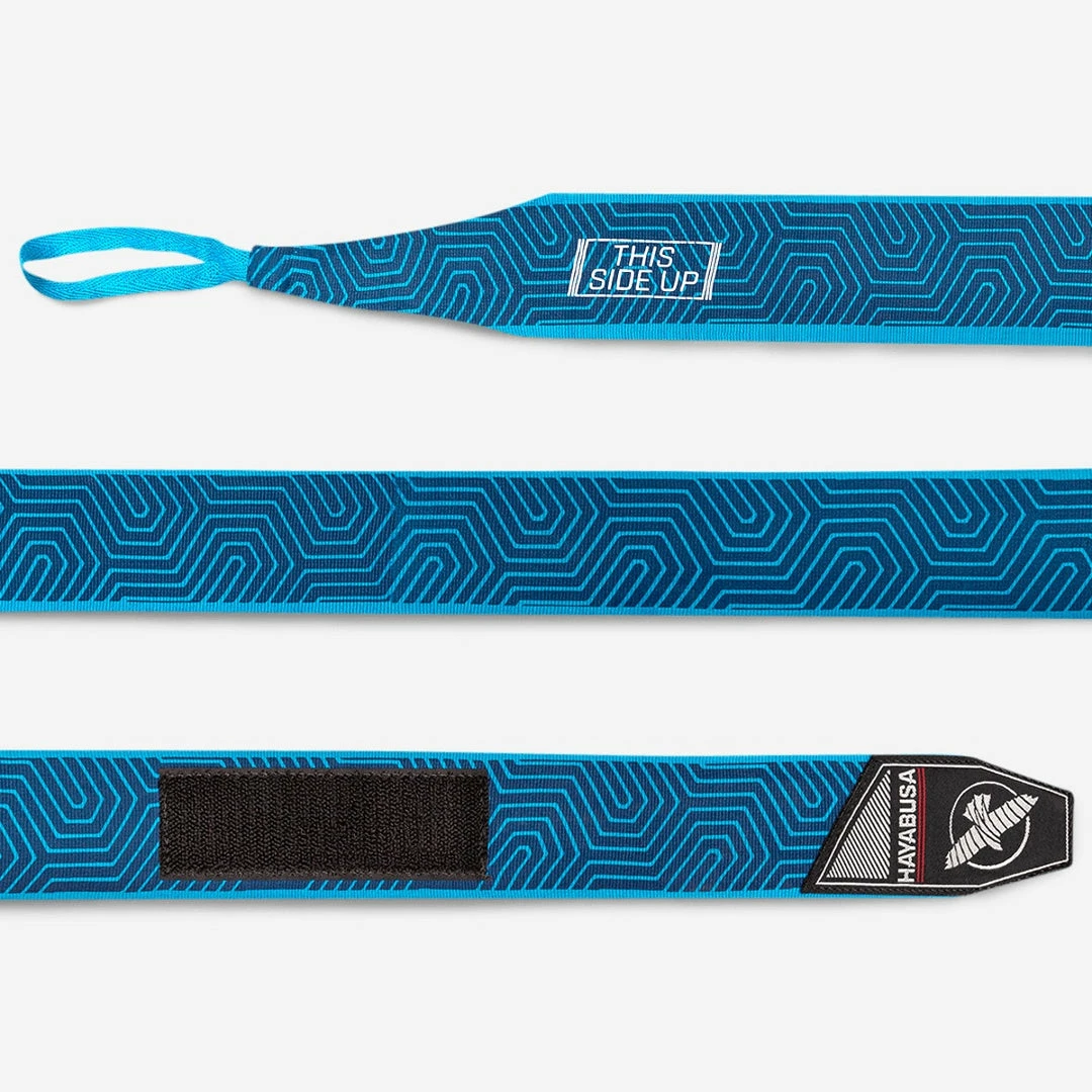 HAYABUSA PERFECT STRETCH HAND WRAPS - BLUE GEO STRIKING