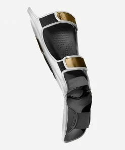 HAYABUSA T3 STRIKING SHIN GUARDS - WHITE/GOLD