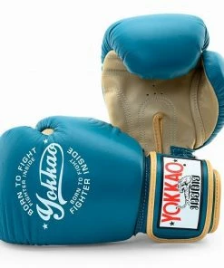 STRIKING YOKKAO VINTAGE BOXING BLUE GLOVES