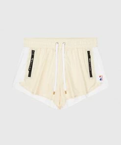 P.E NATION WOMEN DOUBLE DRIVE SHORT - ANTIQUE WHITE