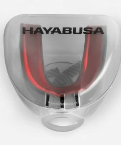 STRIKING HAYABUSA COMBAT MOUTH GUARD - BLACK/RED