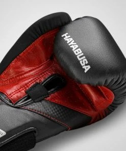 HAYABUSA T3 BOXING GLOVES - BLACK/RED