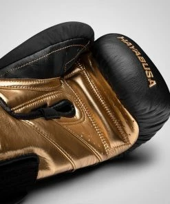 HAYABUSA T3 BOXING GLOVES - BLACK/GOLD