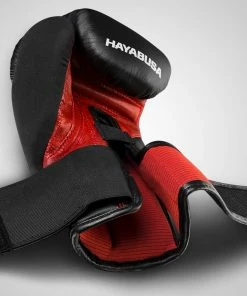 HAYABUSA T3 BOXING GLOVES - BLACK/RED