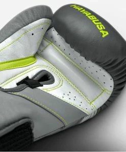 HAYABUSA T3 BOXING GLOVES - CHARCOAL/LIME