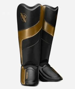 HAYABUSA T3 FULL SHIN GUARDS - BLACK/GOLD