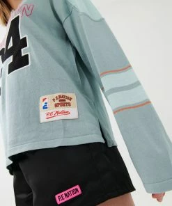 P.E NATION APOLLO TEE IN GREY MIST