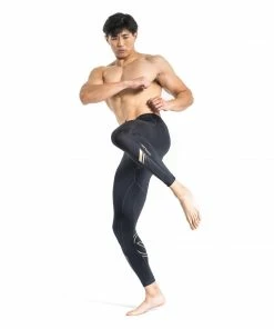 VIRUS GRAPPLING COMPRESSION SPATS - BLACK/GOLD