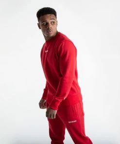 Boxraw JOHNSON SWEATSHIRT - RED HOODIES & SWEATSHIRTS