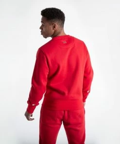Boxraw JOHNSON SWEATSHIRT - RED HOODIES & SWEATSHIRTS