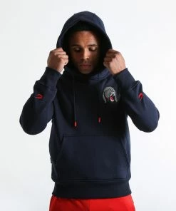 Boxraw TANK HOODIE - NAVY MEN