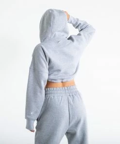 Boxraw Women HOODIES & SWEATSHIRTS JOHNSON CROPPED HOODIE - GREY