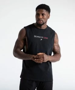 Boxraw BOXING IS LOVE MUSCLE TANK - BLACK