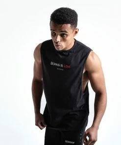 Boxraw CLASSIC BOXING IS LOVE MUSCLE TANK - BLACK