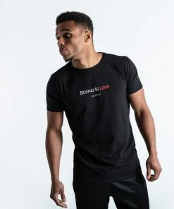 Boxraw CLASSIC BOXING IS LOVE T-SHIRT - BLACK MEN