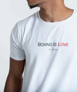 Boxraw CLASSIC BOXING IS LOVE T-SHIRT - WHITE MEN