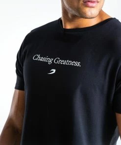 Boxraw MEN CHASING GREATNESS T-SHIRT - BLACK