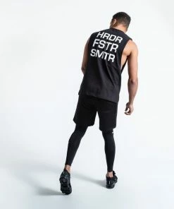 Boxraw MEN HRDR FSTR SMTR MUSCLE TANK - BLACK