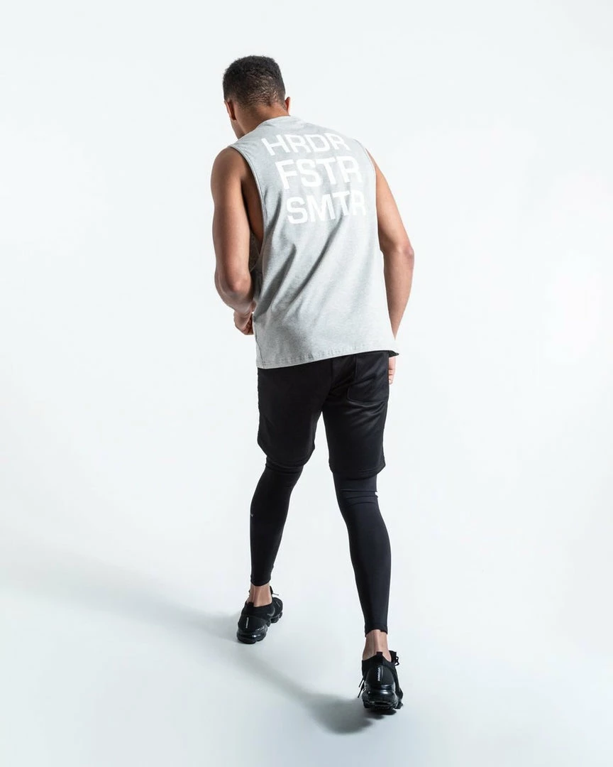 Boxraw MEN HRDR FSTR SMTR MUSCLE TANK - GREY
