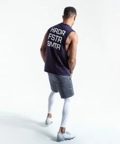 Boxraw HRDR FSTR SMTR MUSCLE TANK - NAVY