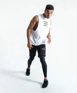 Boxraw MEN HRDR FSTR SMTR MUSCLE TANK - WHITE