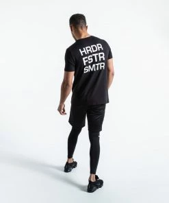 Boxraw MEN HRDR FSTR SMTR T-SHIRT - BLACK