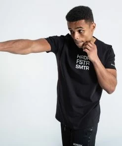 Boxraw MEN HRDR FSTR SMTR T-SHIRT - BLACK