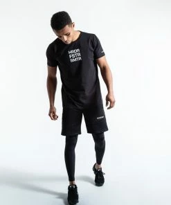 Boxraw MEN HRDR FSTR SMTR T-SHIRT - BLACK