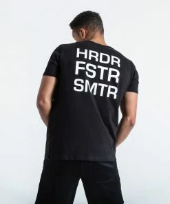 Boxraw MEN HRDR FSTR SMTR T-SHIRT - BLACK