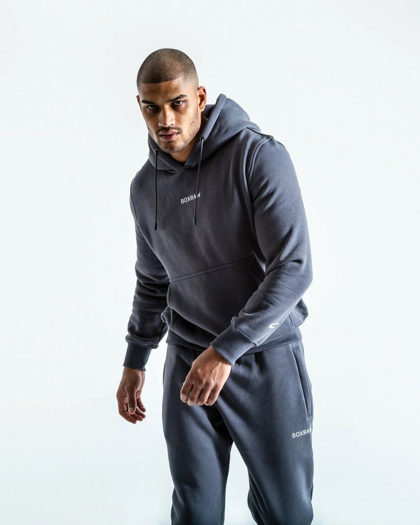 Boxraw MEN JOHNSON HOODIE - CHARCOAL