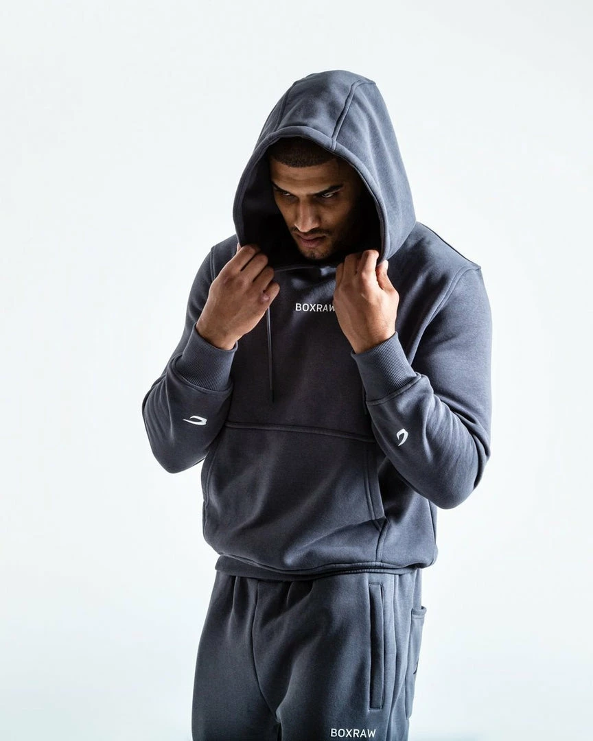 Boxraw MEN JOHNSON HOODIE - CHARCOAL