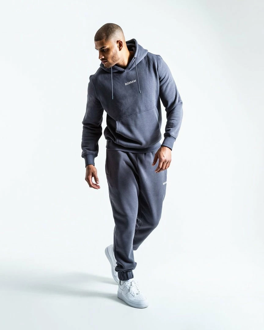 Boxraw MEN JOHNSON HOODIE - CHARCOAL
