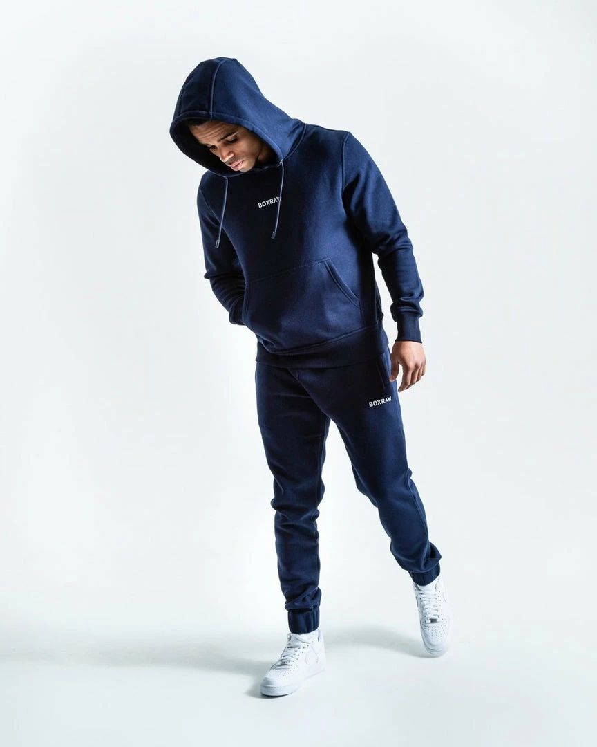 Boxraw JOHNSON HOODIE - NAVY MEN