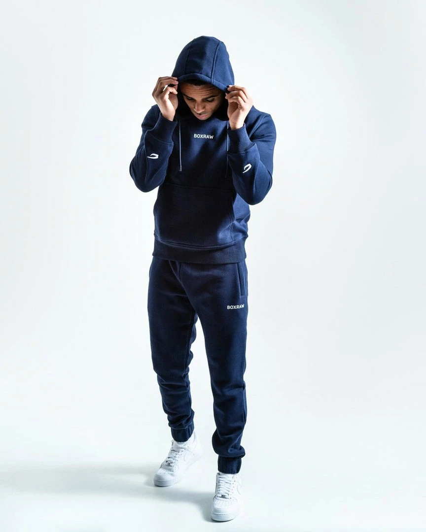 Boxraw JOHNSON HOODIE - NAVY MEN