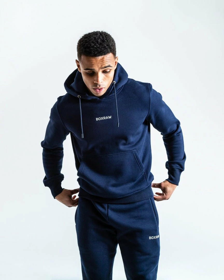 Boxraw JOHNSON HOODIE - NAVY MEN