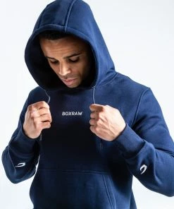 Boxraw JOHNSON HOODIE - NAVY MEN