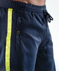 Boxraw OG LOMA PEP SHORTS (2-IN-1 TRAINING TIGHTS) - NAVY/YELLOW