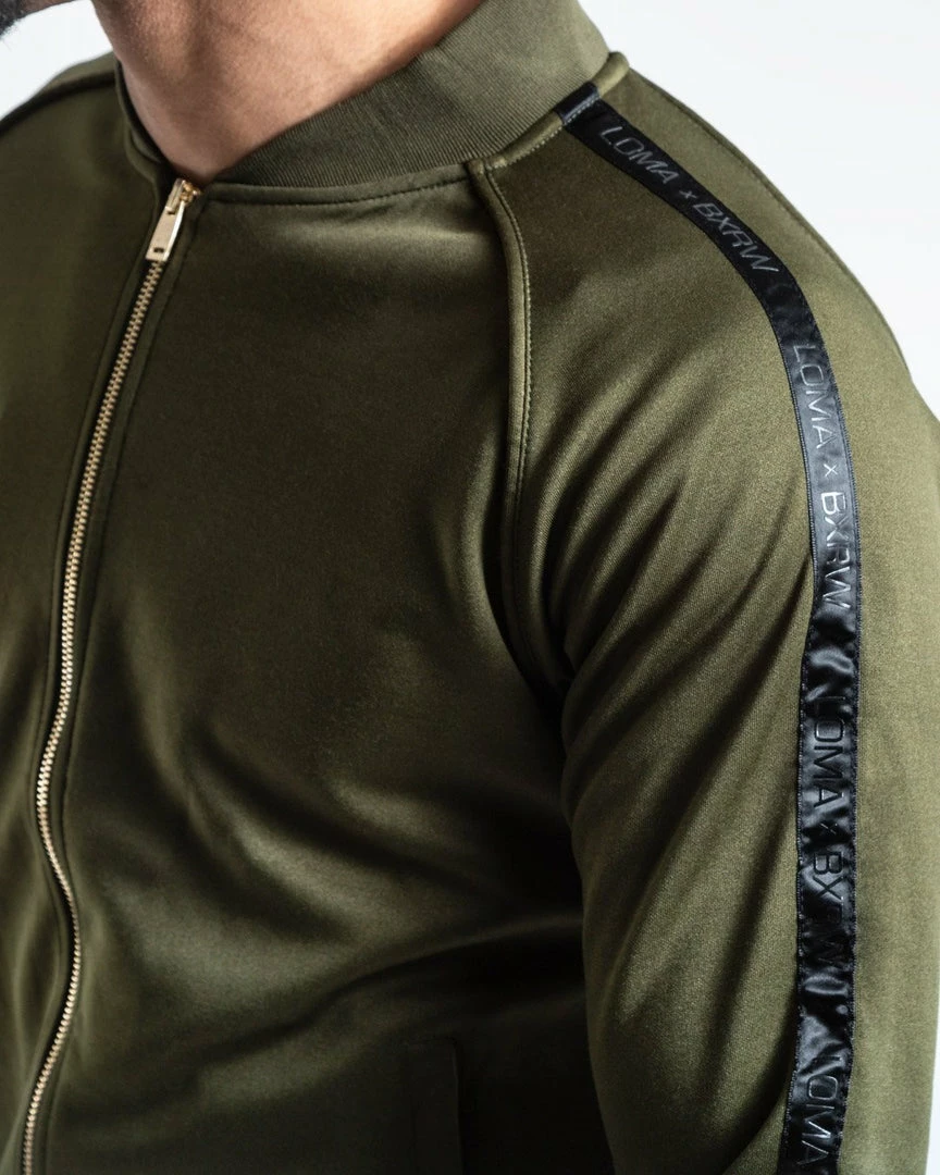 Boxraw LOMA WHITAKER JACKET - OLIVE/BLACK