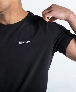 MEN BOXRAW LOGO T-SHIRT - BLACK