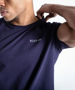 BOXRAW LOGO T-SHIRT - NAVY