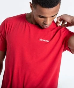 BOXRAW LOGO T-SHIRT - RED MEN