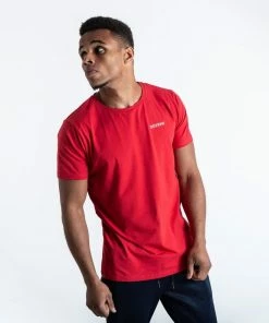 BOXRAW LOGO T-SHIRT - RED MEN
